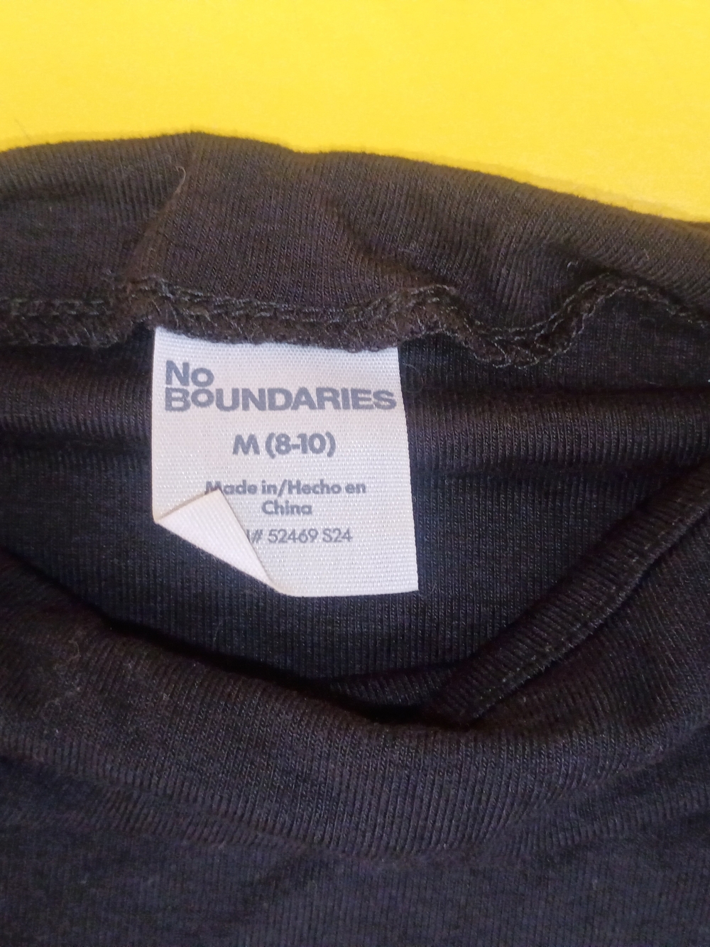 No Boundaries Black Women's Sleeves Blouse M (8-10)